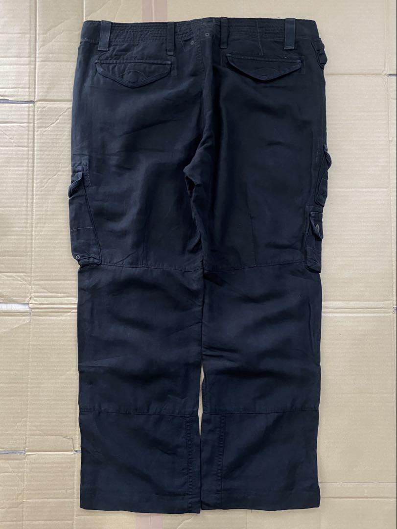 パンツ 2000s ralph lauren silk linen blend pant