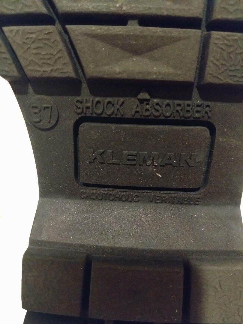 即購入⭕ 牛革 クレマン KLEMAN チロリアンレザーシューズ 37 黒