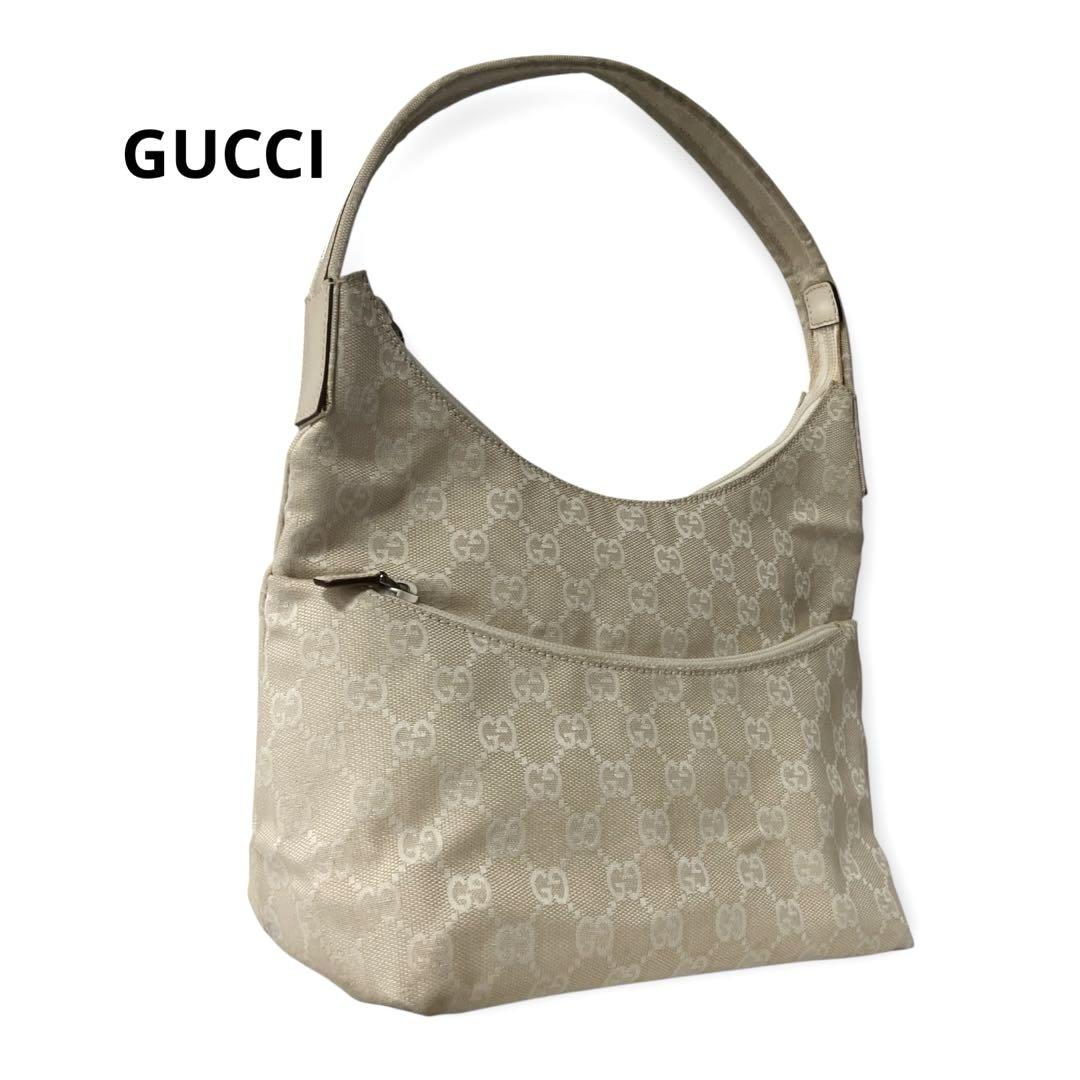 GUCCI GGキャンバス　ワンショルダー　セミショルダー　001-3386