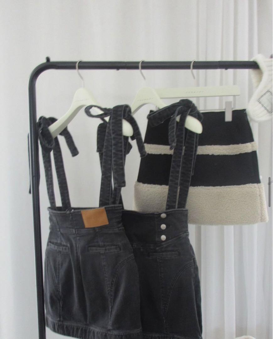 スカート ANDMARY  GiGi mouton skirt black