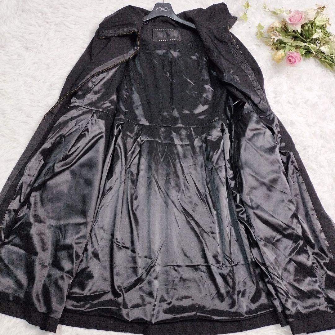 な*マ様 美品✨近年モデル✨トゥービーシック ロングフリフコート パールジップ