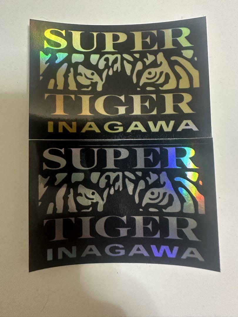 #ヤクザ-アクセサリー スーパータイガーイナガワステッカー２枚セット