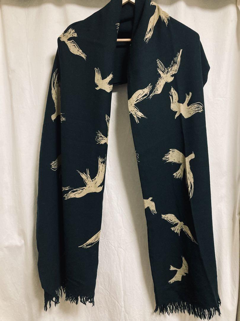 Yohji Yamamoto pour homme 大判ストール ウールヴィンテージ