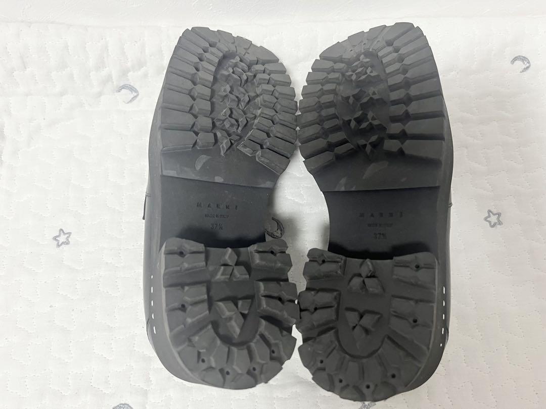 ◆◆未使用 37 jp24.0 マルニ ローファー オーバーサイズ 厚底 ◇◇一度のみ使用 24.5 MARNI マルニ ローファー オーバーサイズ