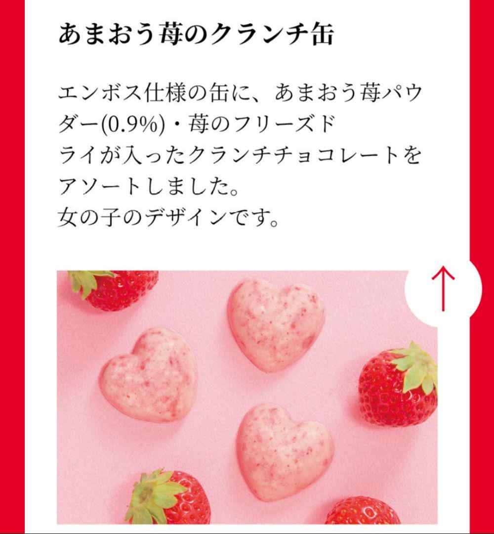 松風屋　いちごの日　 バレンタインチョコ　缶　⑪