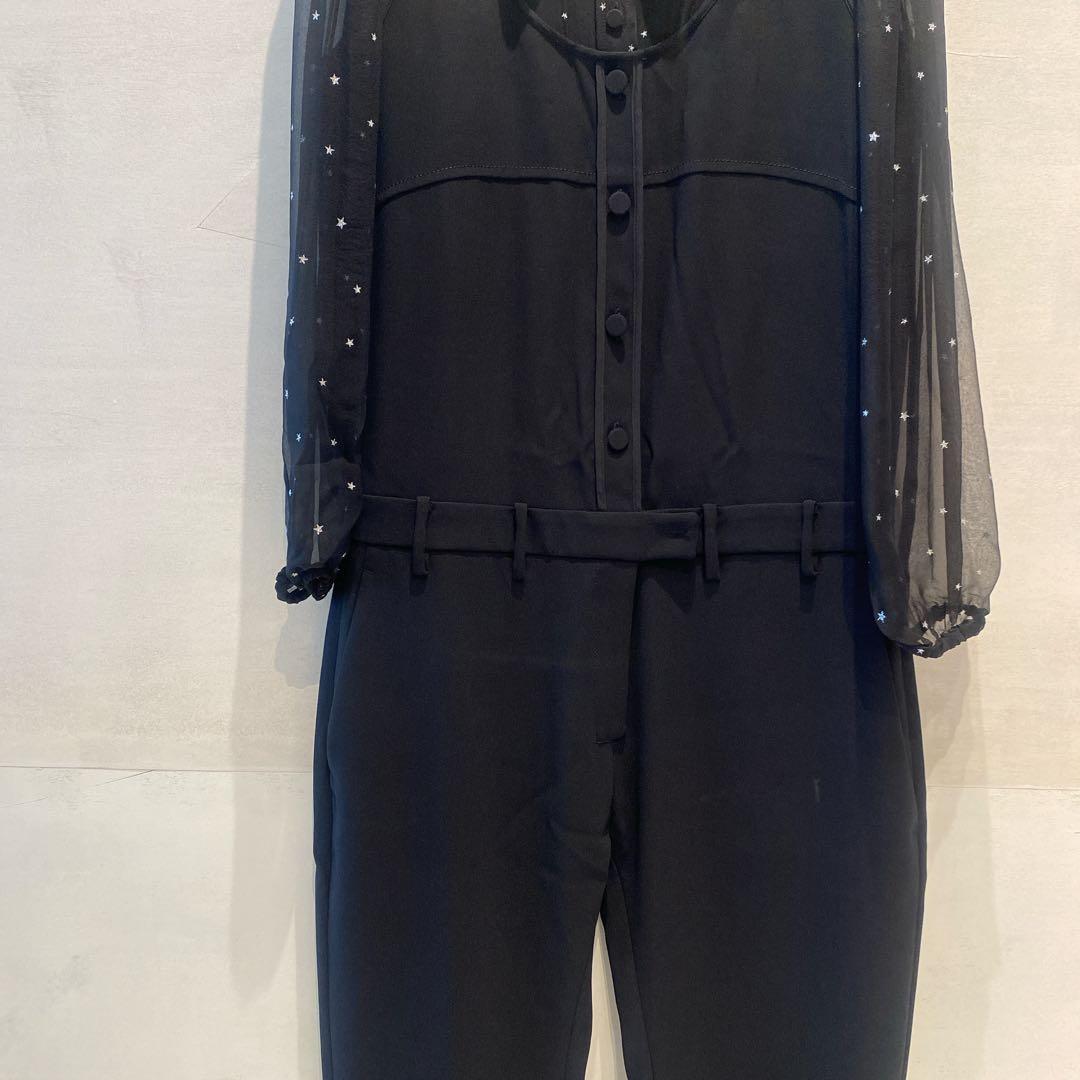 N°21 ヌメロ　スター 星ラメシアー オールインワン ブラック黒 40