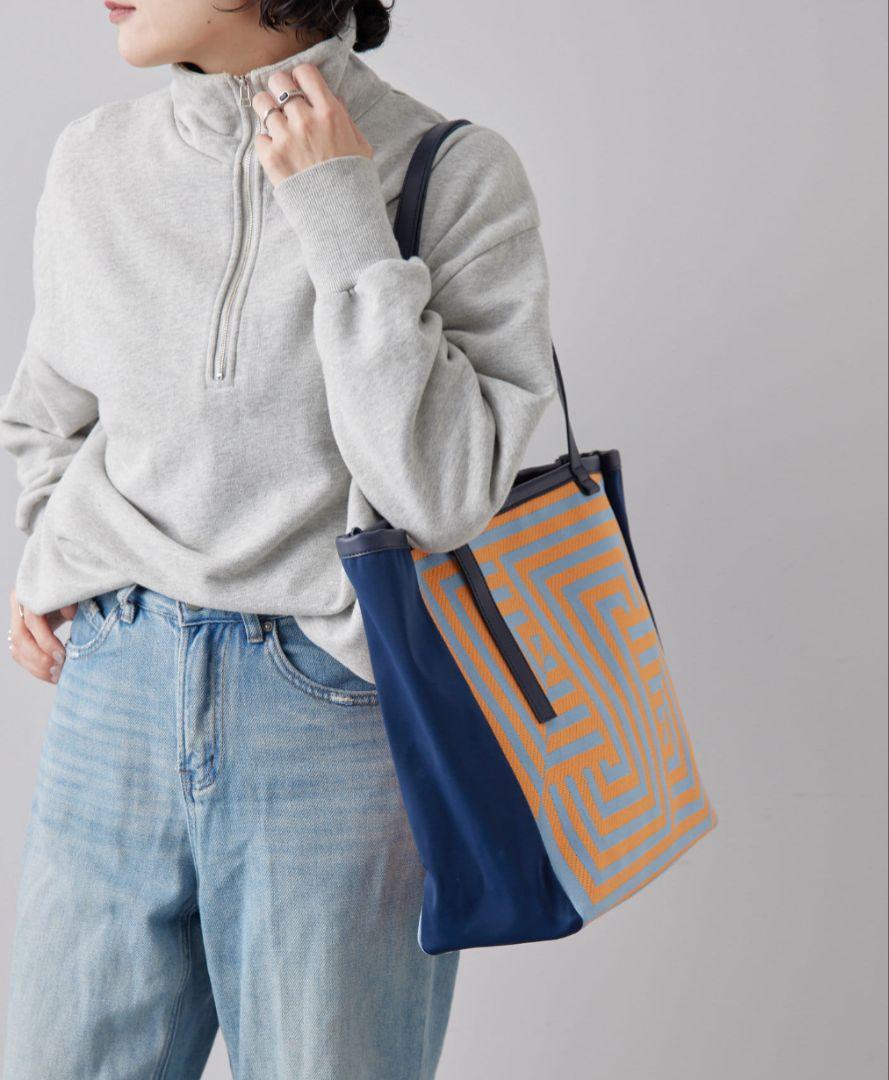 【ear PAPILLONNER】ニットボックストートバッグ ear PAPILLONNER トートバッグ ニットボックストートバッグ