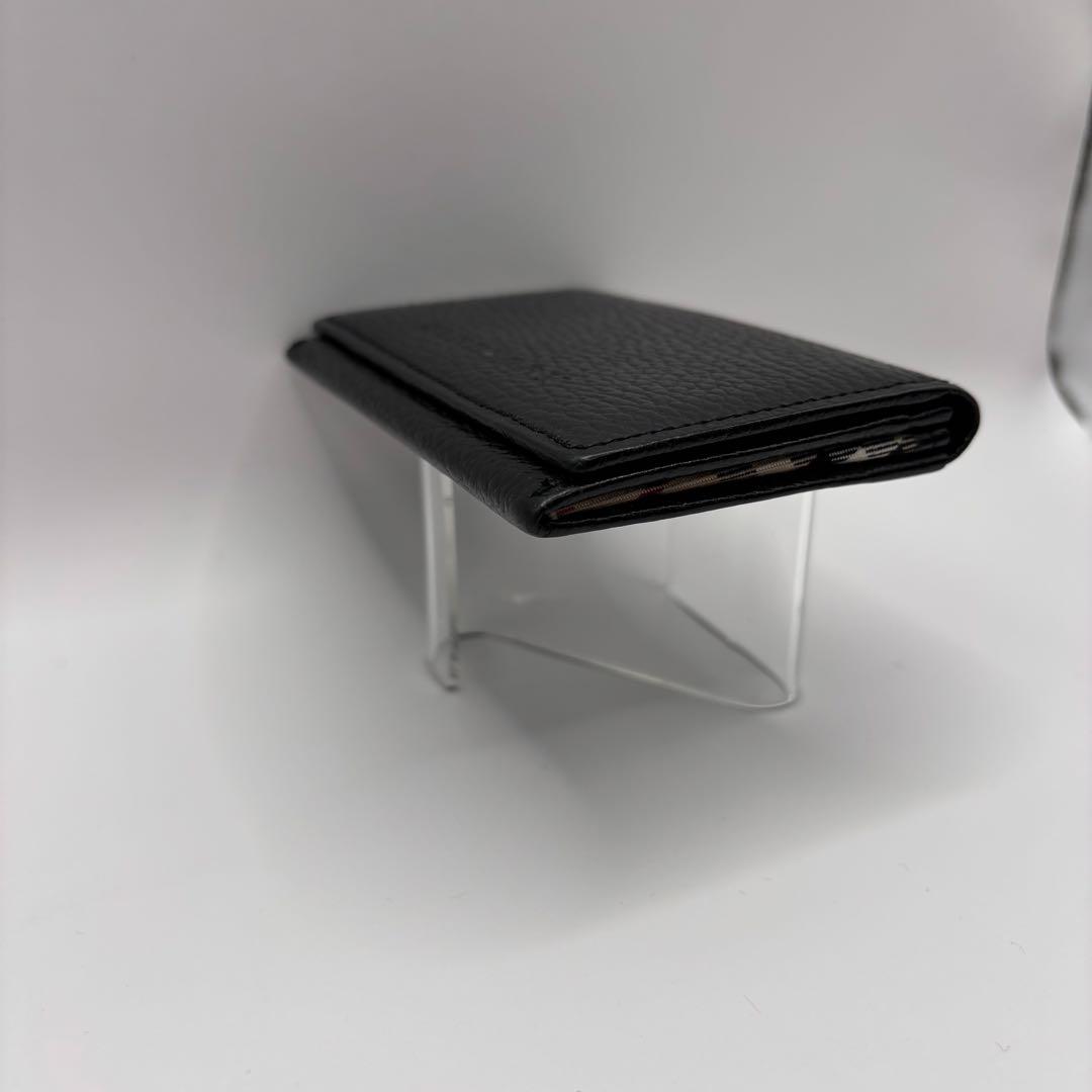 BURBERRY 名刺ケース カードケース ブラック ノバチェック レザー BURBERRY 名刺ケース カードケース ブラック ノバチェック レザー