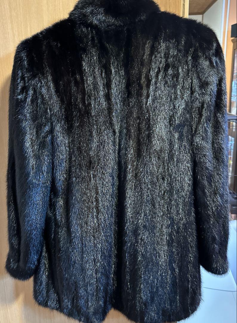 フランスNo1ブランド【レヴィオン❣️ブラック上質シェアードMINKファーコート mila schon - □美品□mila schon ミラショーン コート サイズL