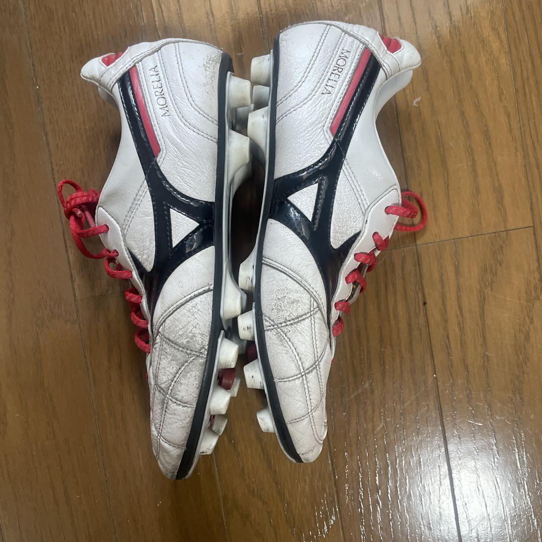 Mizuno サッカーシューズ ホワイト/ブラック/レッド