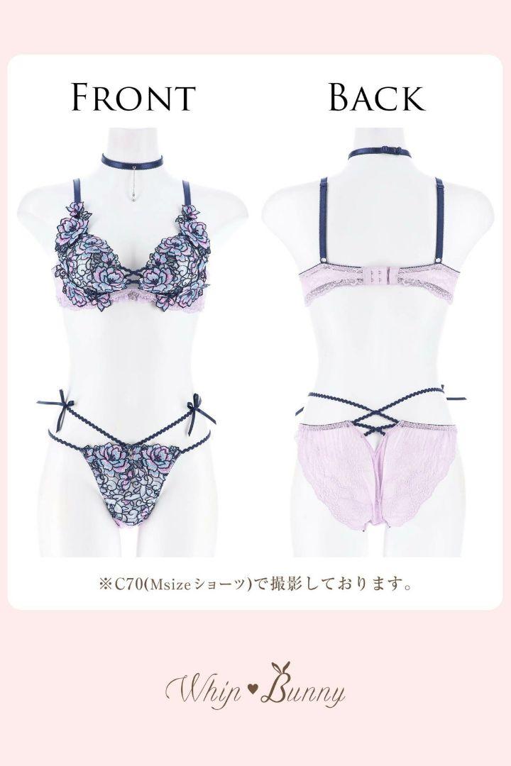 WhipBunny B70 ジュエルフローラルガーデンブラ&ショーツ&チ