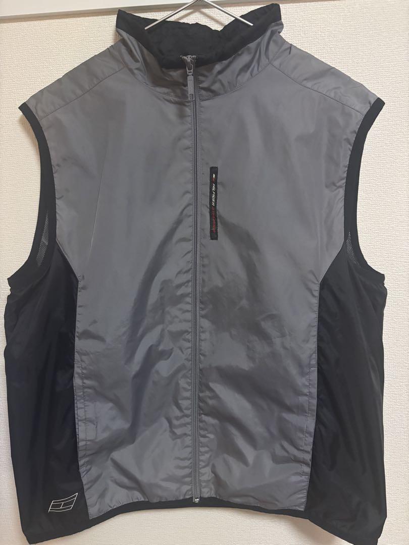 HILFIGER athletics ベスト シルバー Y2K テック