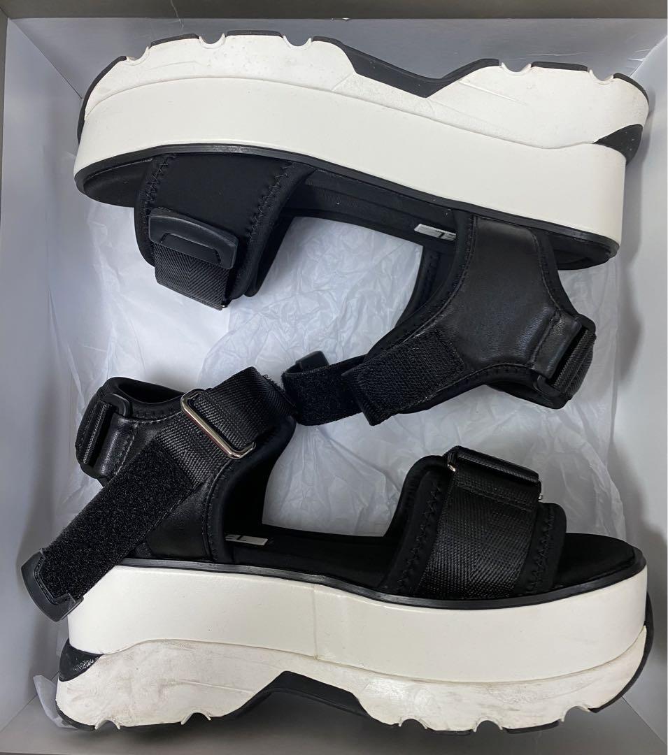snidel スニーカーソールサンダル swgs222619 blk Mサイズ