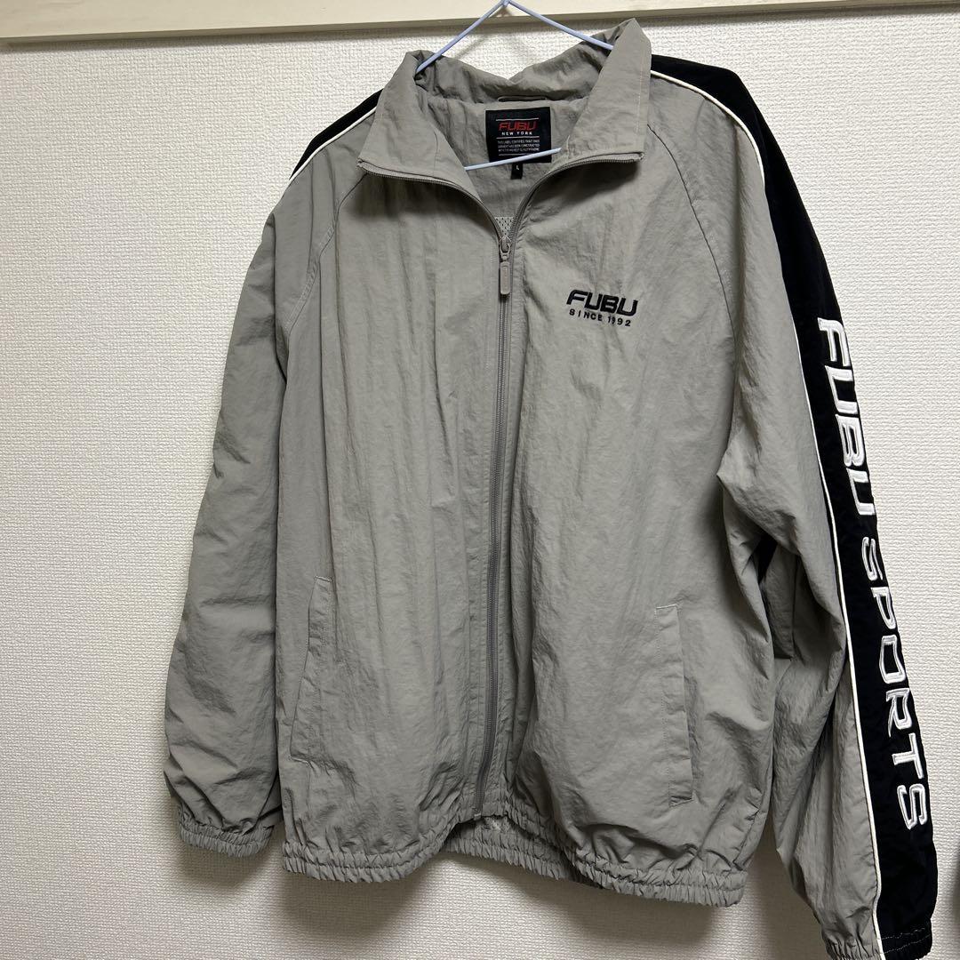 FUBU ルーズシルエット アメカジナイロン トラックジャケット