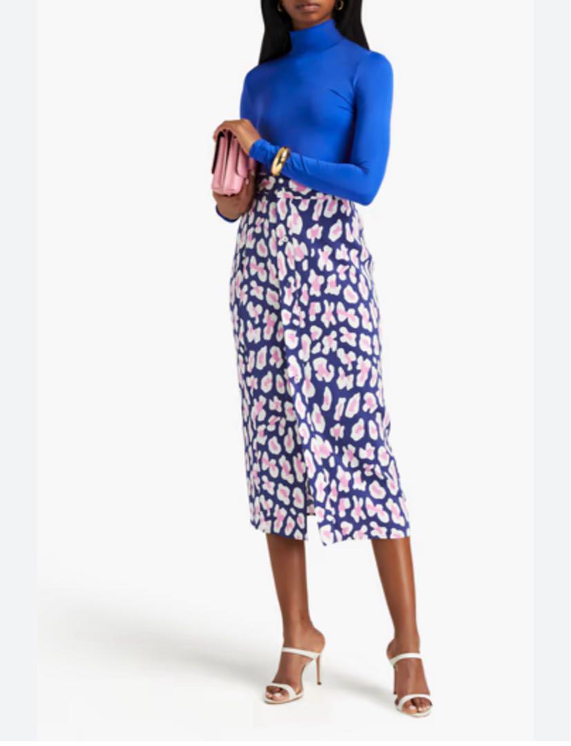 【DIANE von FURSTENBERG】ミケーレのヒョウ柄ジャンプスーツ Phoenix Reversible Mesh Wrap Dress – Diane von Furstenberg