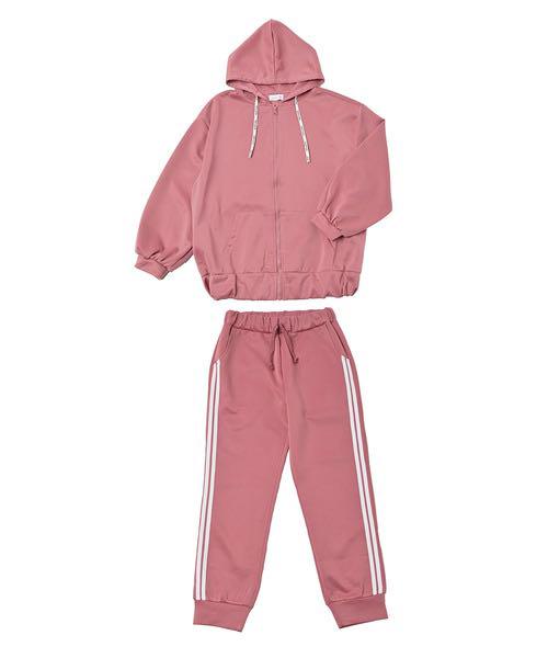 ピンク セットアップ ジャージ