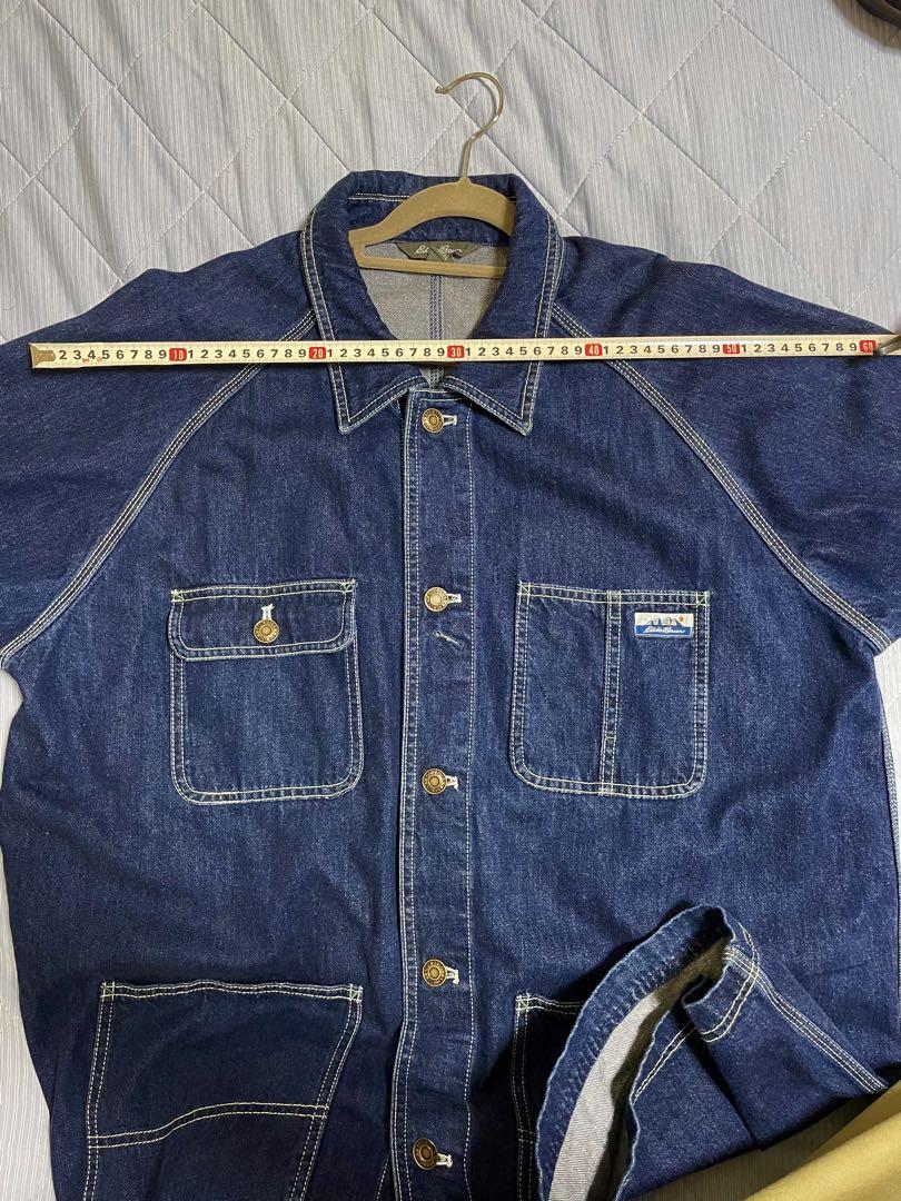Eddie Bauer エディバウアー デニム カバーオール 濃紺 XLサイズ