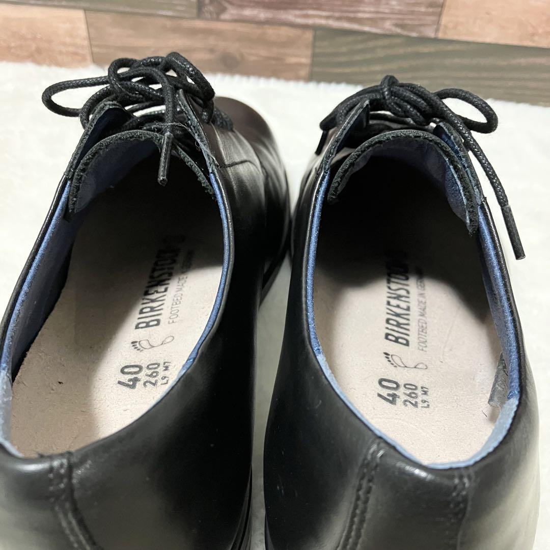 極美品 ビルケンシュトック JAREN ダービー シューズ 革靴 26.0 黒