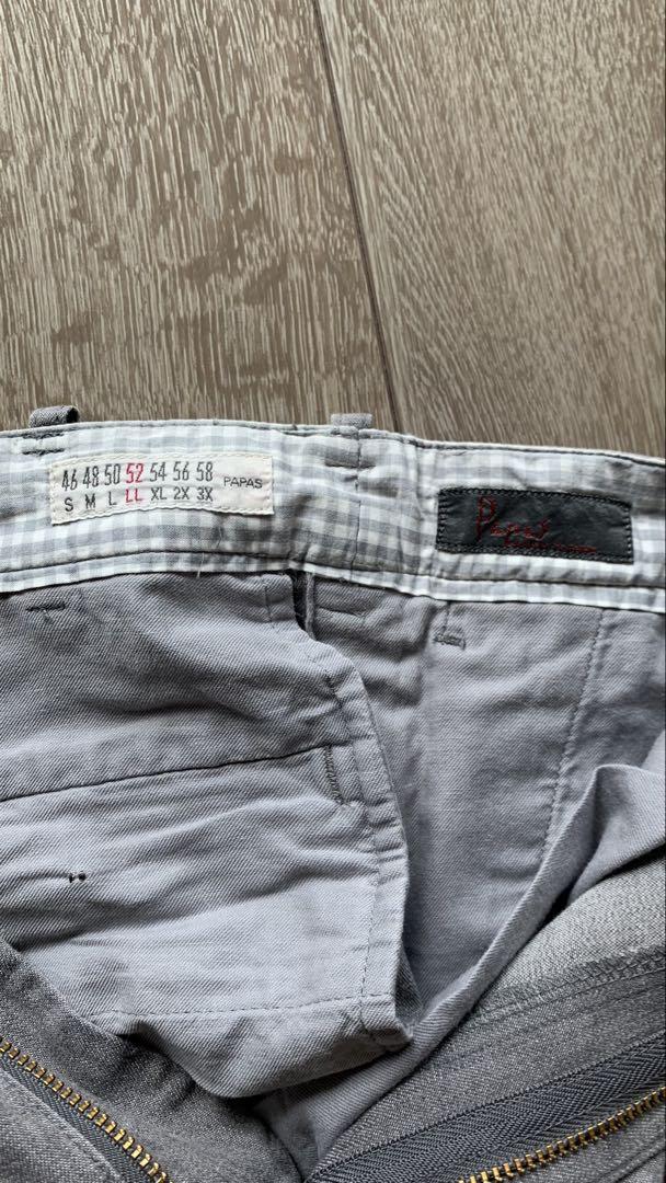 【新品】Papasボトムス綿麻 D0451FP 016