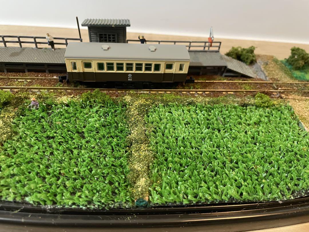 鉄道ジオラマ(田園の無人駅)