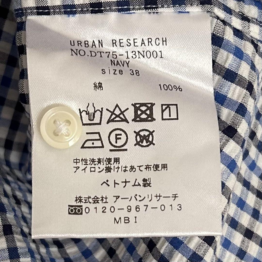 URBAN RESEARCH DOORS 半袖シャツ ギンガムチェック - メルカリ