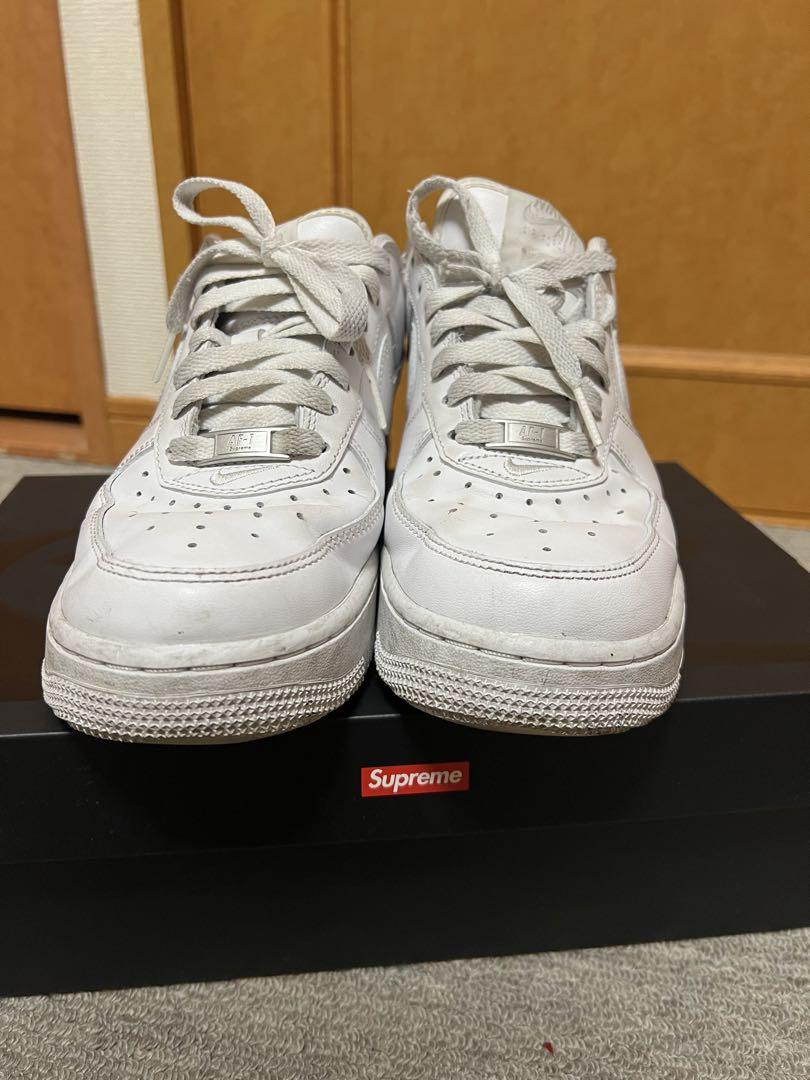 Nike Air Force 1 Supreme ホワイト 24.5