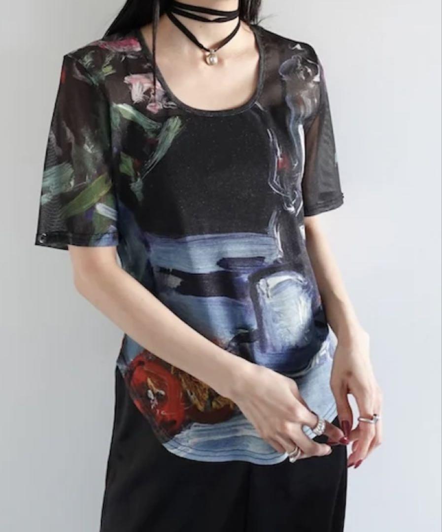 期間限定価格商品 SAHARA／Art Print 2way Sleeve Top - メルカリ トップス