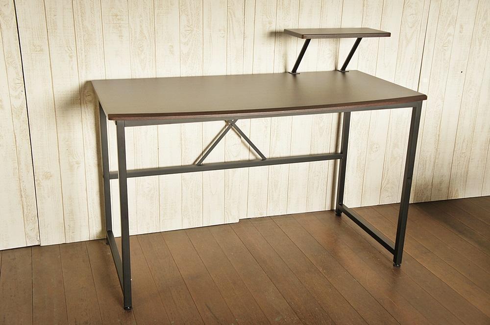 BV62新品未使用アウトレット120cm幅軽量シンプルパソコンデスクDBR
