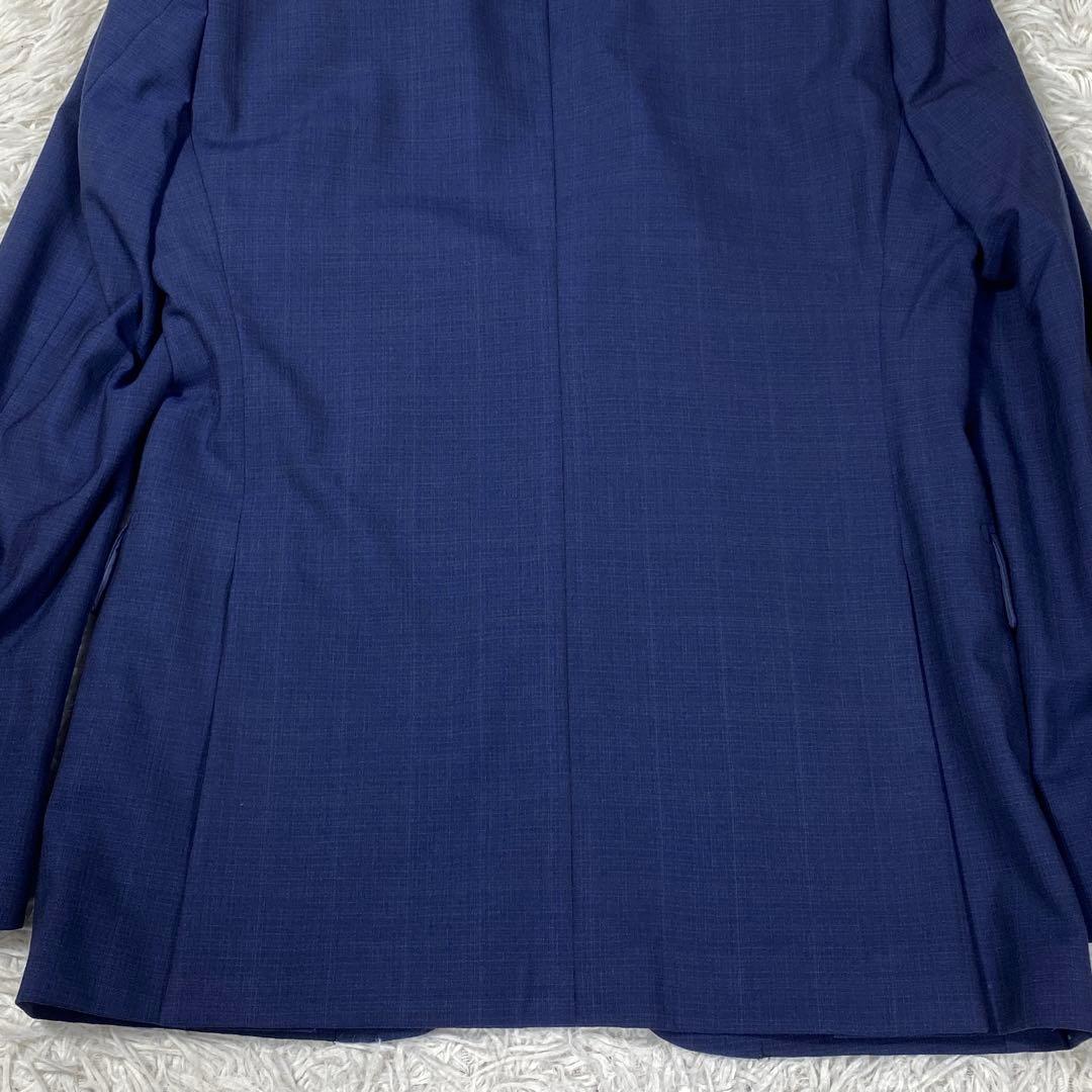 極美品　スーツセレクト　ネイビー　チェック柄　サイズA6(L)