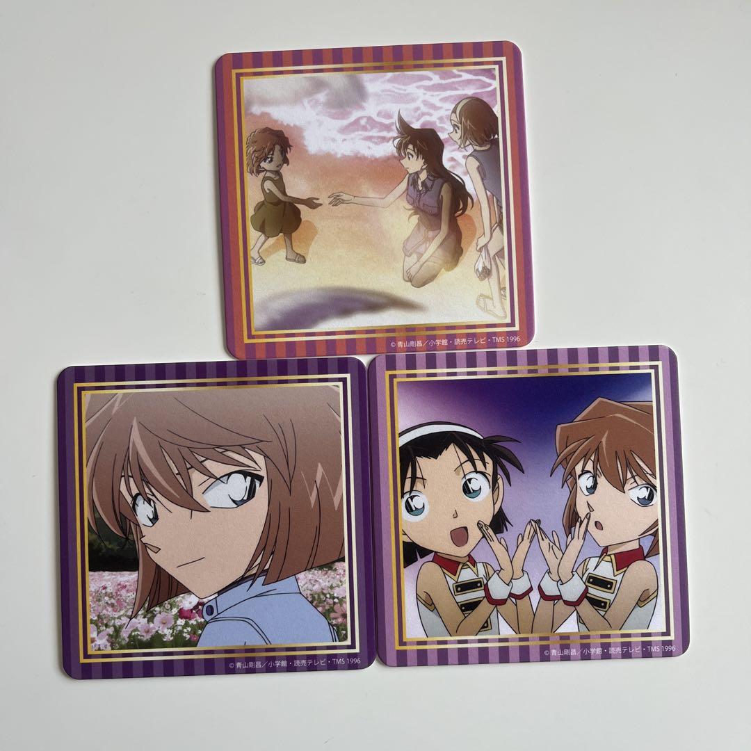 値下げ　名探偵コナン　☆ レア　キャラ箱　吉田歩美　灰原哀　有希子　コナン 名探偵コナン コナン ランド コースター 灰原哀 吉田歩美 毛利蘭