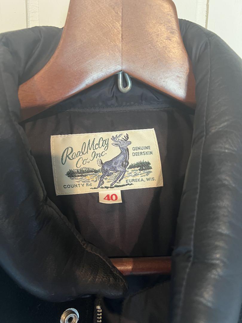 Real McCoy Co. ブラックダウンベスト サイズ40