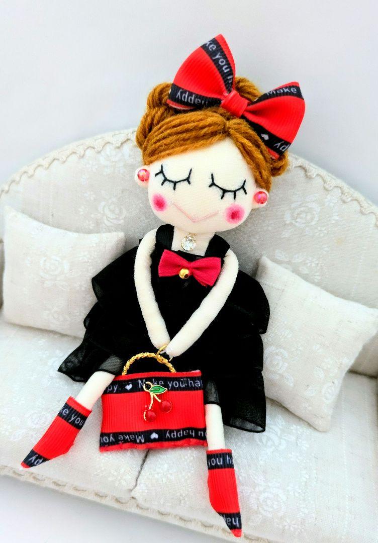 ハンドメイド ドールチャーム バッグチャーム お人形