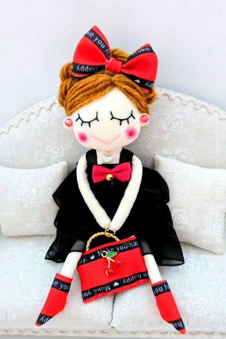 ハンドメイド ドールチャーム バッグチャーム お人形