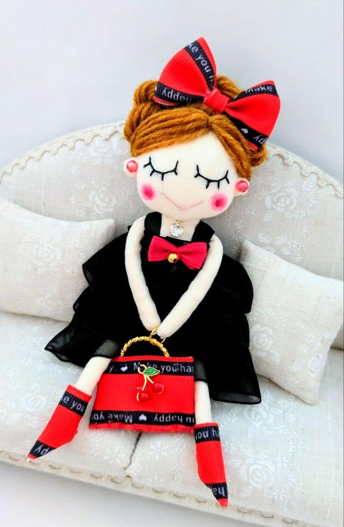ハンドメイド ドールチャーム バッグチャーム お人形