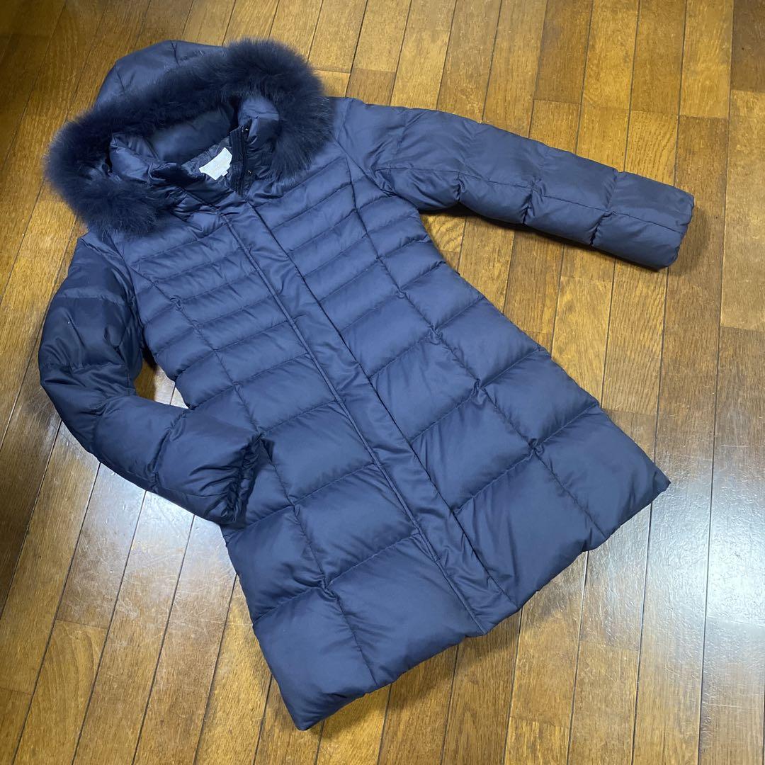 新品　アルファキュービック　ダウンコート　ネィビー　9号　プチオンフルール