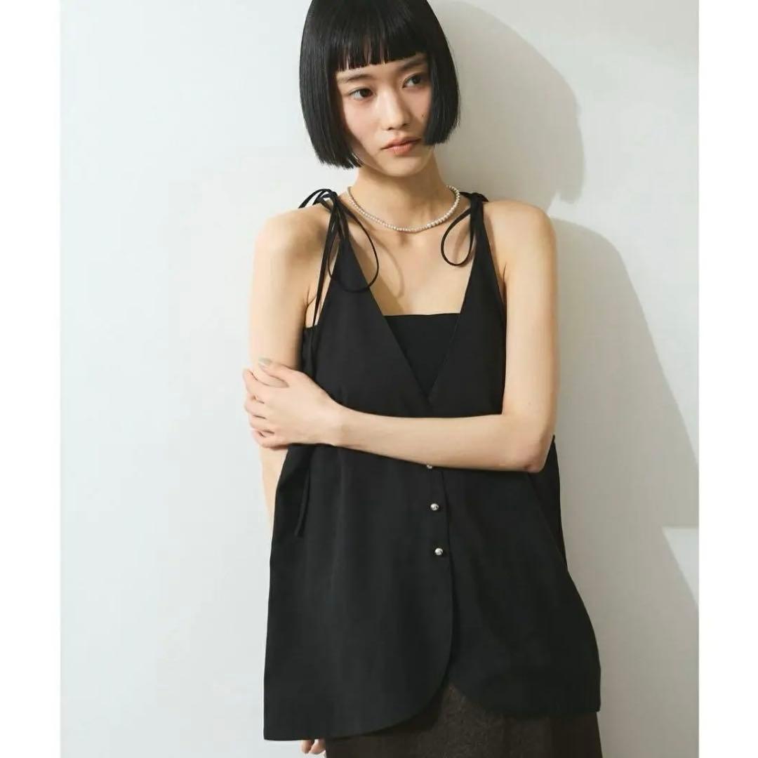 【WEB限定】2WAYダブルストラップキャミソールジレ