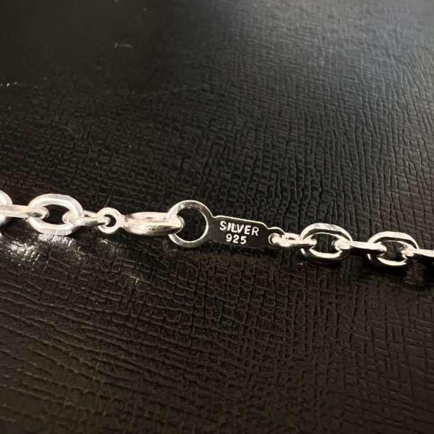 【50cm】シルバー925 ボックスチェーンネックレス メンズ アクセサリー