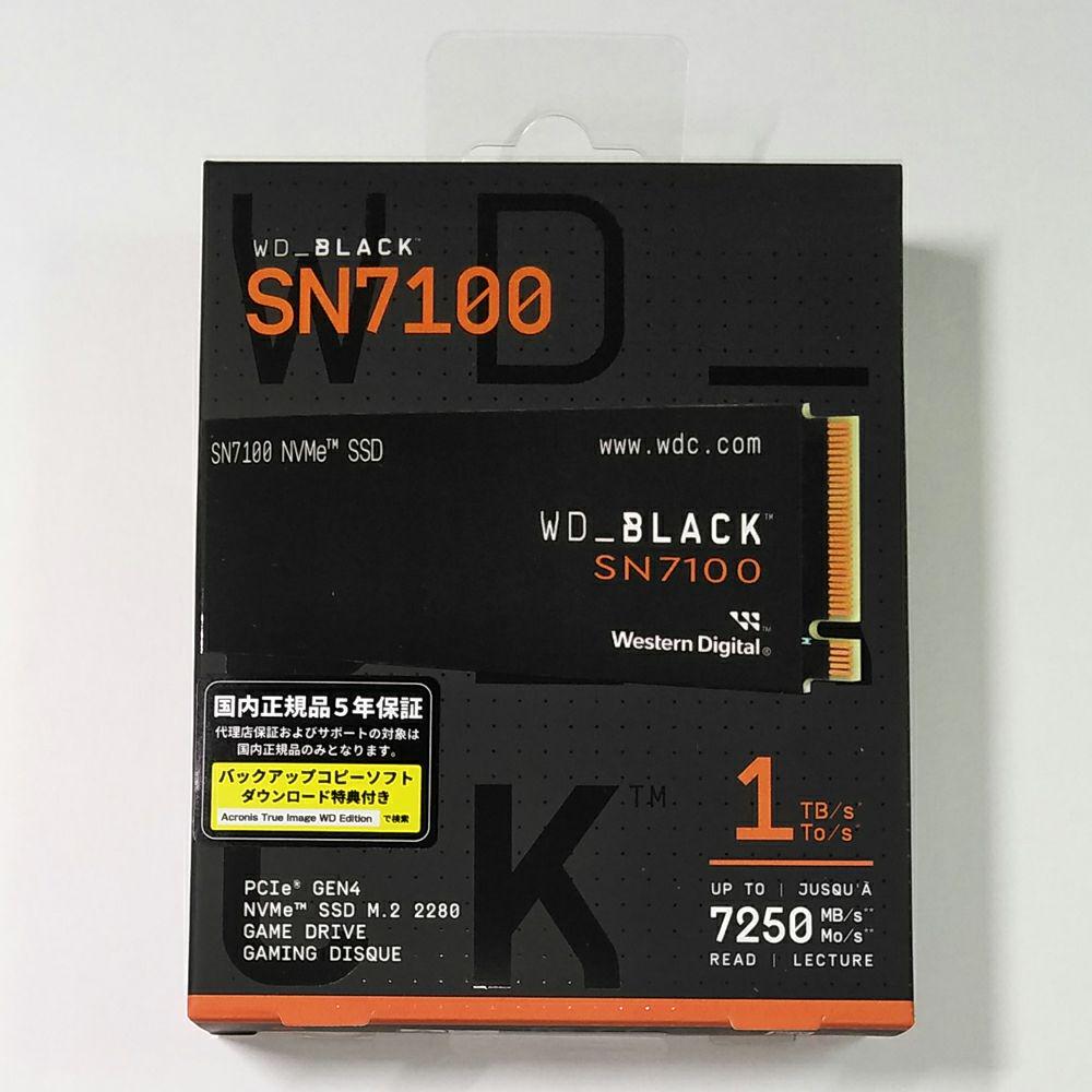 新品未開封 WD BLACK SN7100 1TB NVMe SSD