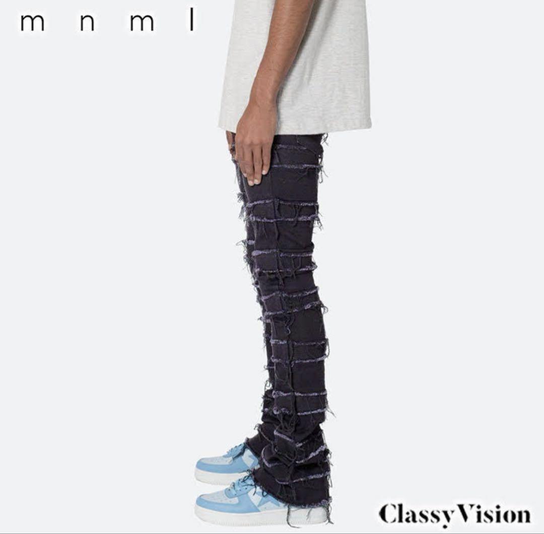 mnml X597 パネルスキニースタックデニムパンツ 29