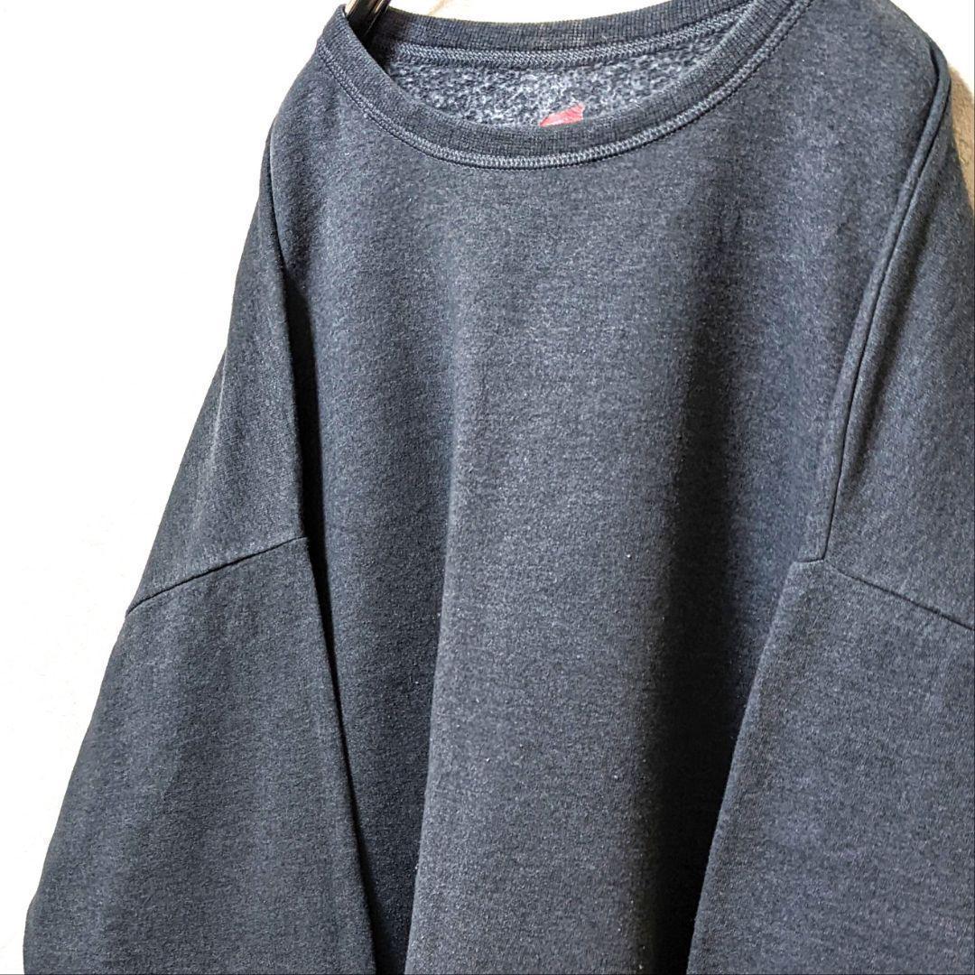 ヘインズオールド無地 スウェットトレーナー グレー 灰色 XL 古着