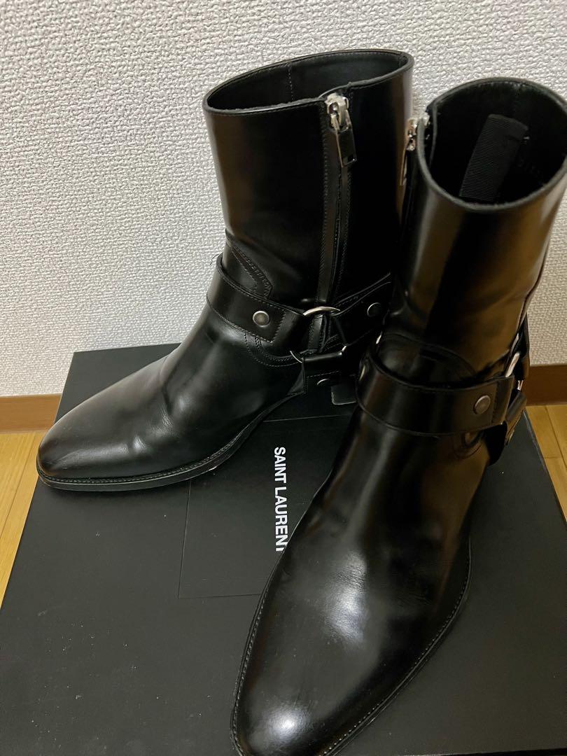 N！SAINT LAURENT ワイアットハーネスブーツ