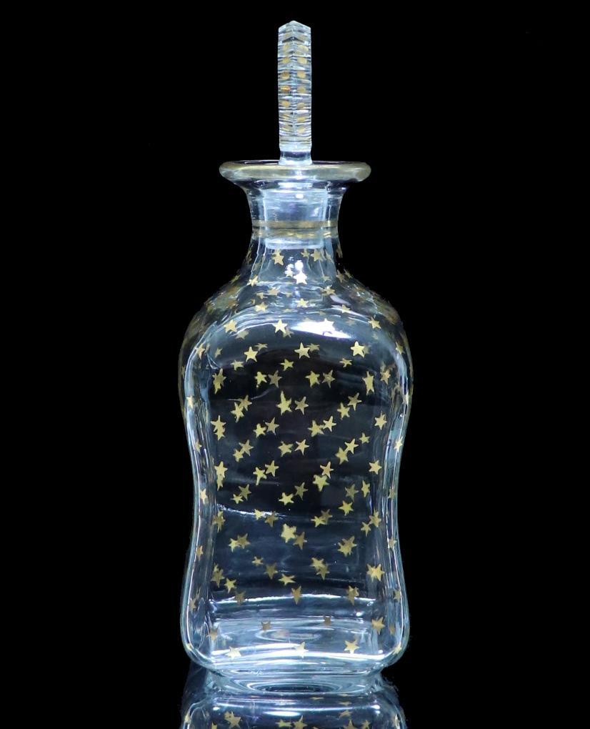 オールド・バカラ レア型 1900年頃 金彩 デカンタ 星型 ステラ デキャンタ 画像2
