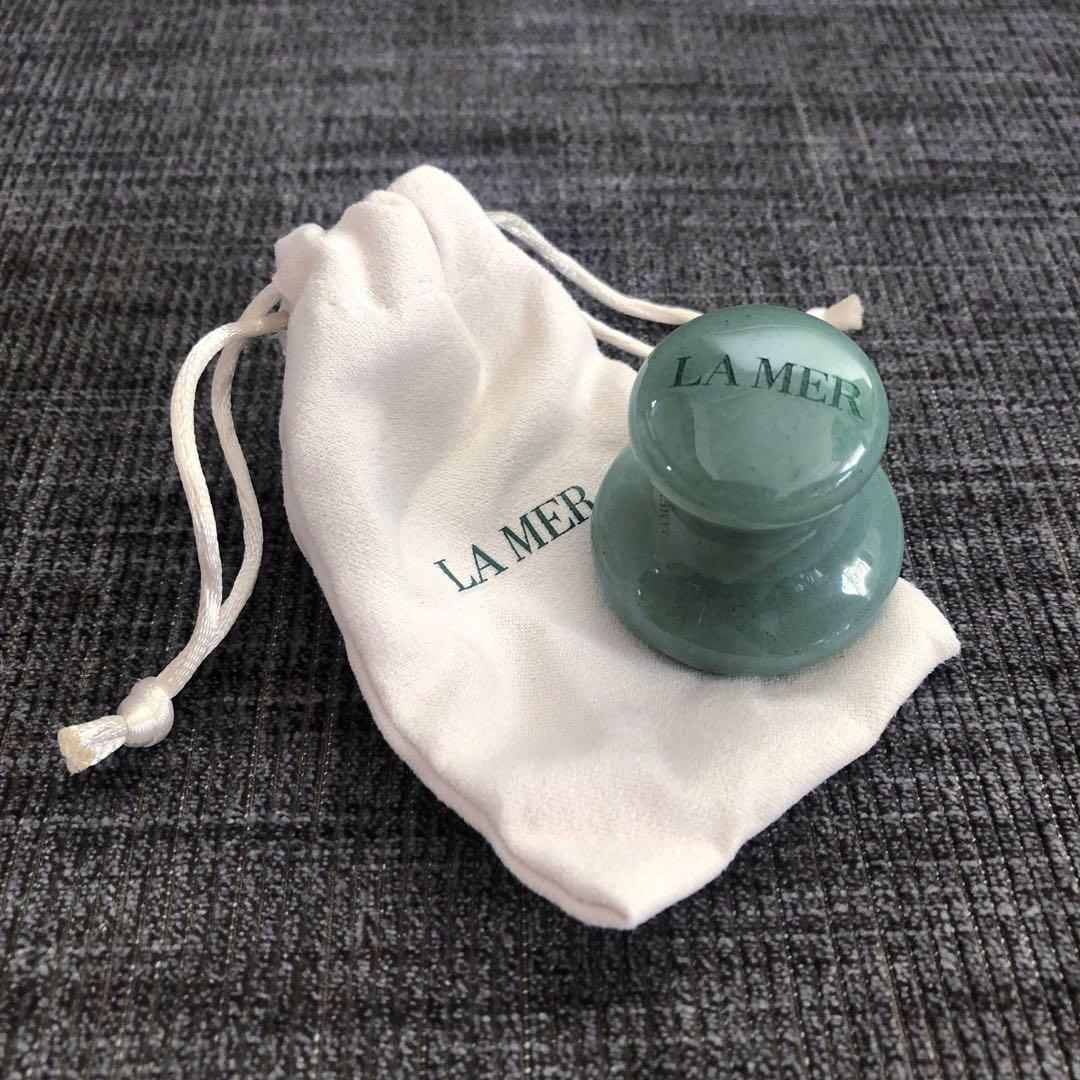 ラメール LA MER 本翡翠マッシュルームかっさ 巾着付き〔海外VIP限定品〕