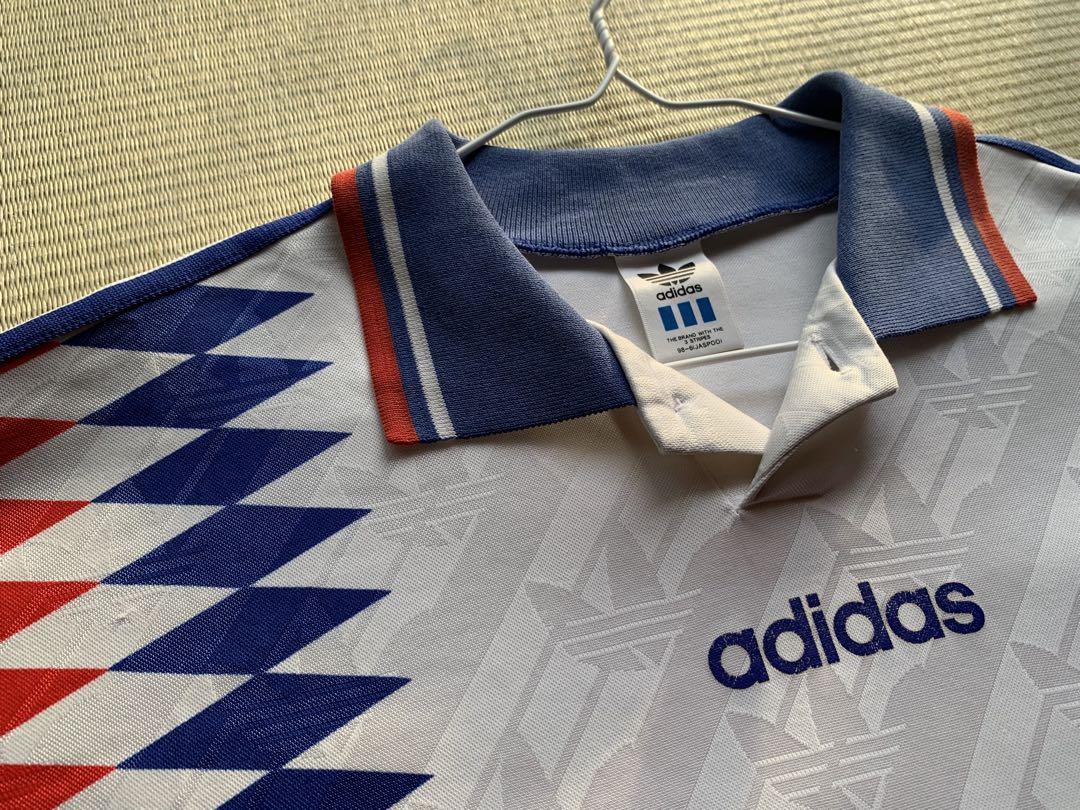 トップス 90s adidas vintage tricolore polo
