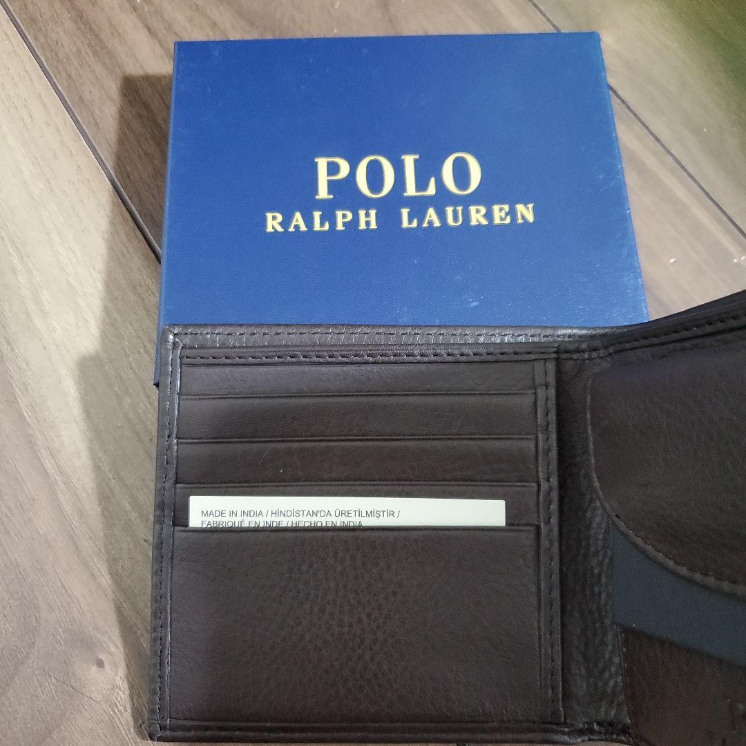 Polo Ralph Lauren 二つ折り財布 ダークブラウン　新品