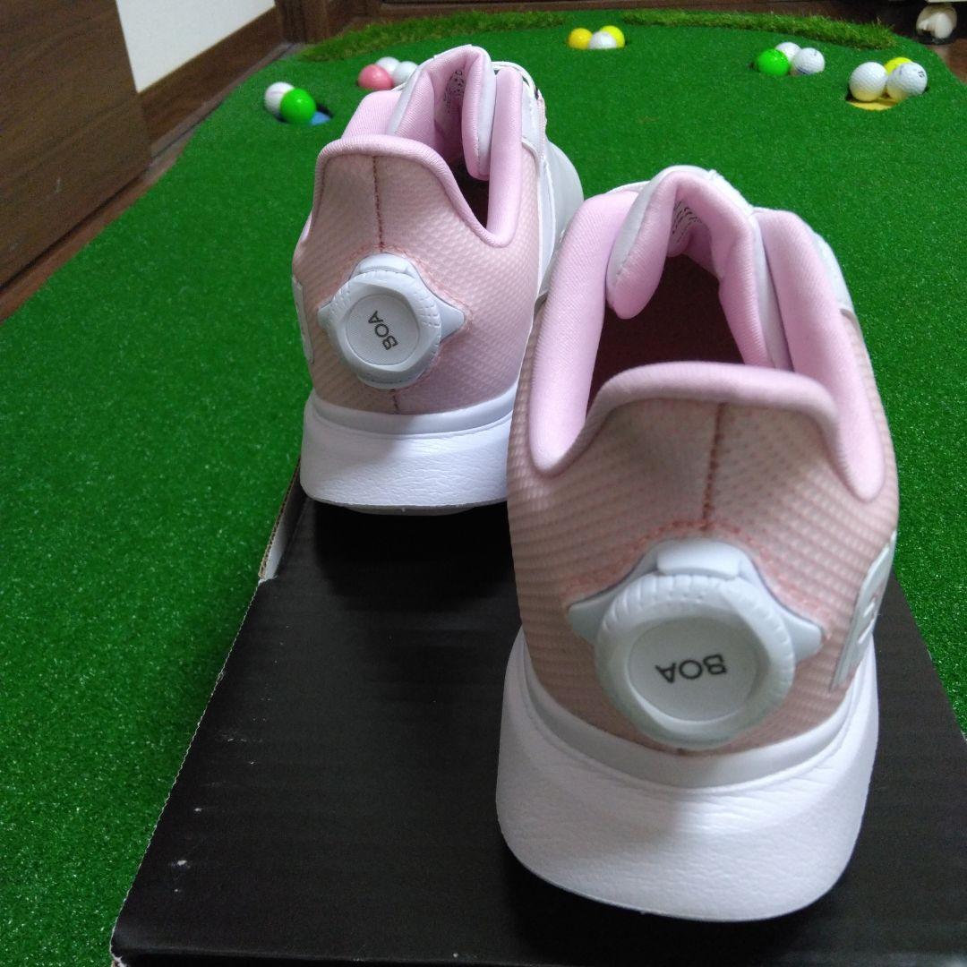 新品☆FOOTJOY ゴルフシューズ ホワイト/ピンク　23㎝　Wide