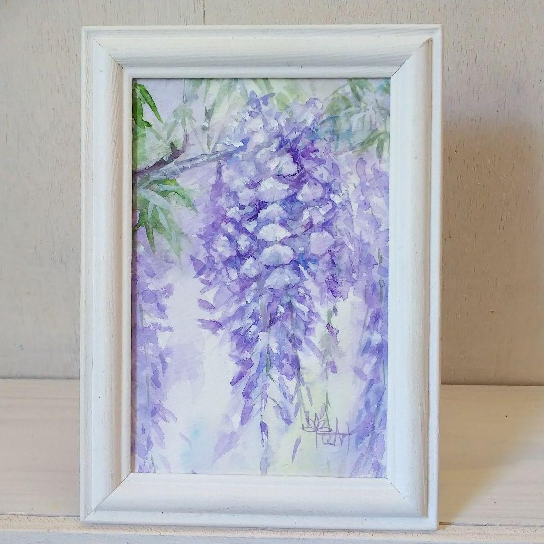 癒しの水彩画774 藤の花
