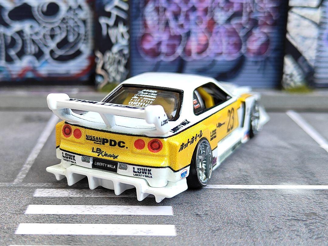 ホットウィールカスタム 日産 R34 シルエット メッキ✩深リム☆トミカ改造