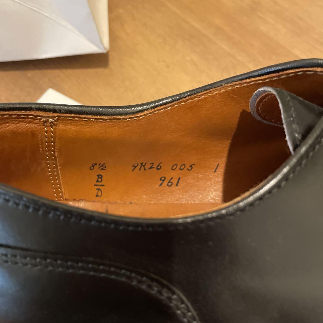 オールデン/Alden/961/26.5cm/Uチップ/ブラック