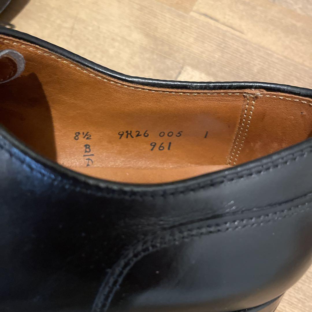 オールデン/Alden/961/26.5cm/Uチップ/ブラック